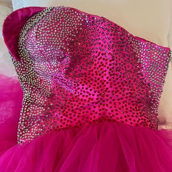 Sherri Hill rhinestone and tulle dress - Picture 5 of 12